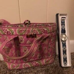 Vera Bradley Purse & Blue Watch for Sale!